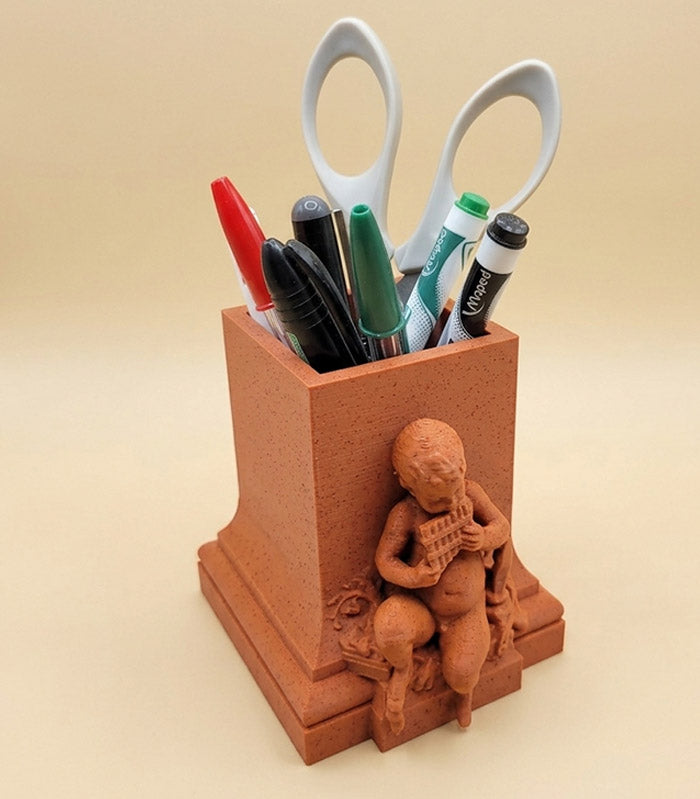 Pot à crayons "Le Satyre" — Fontaine Tillier, Clamecy