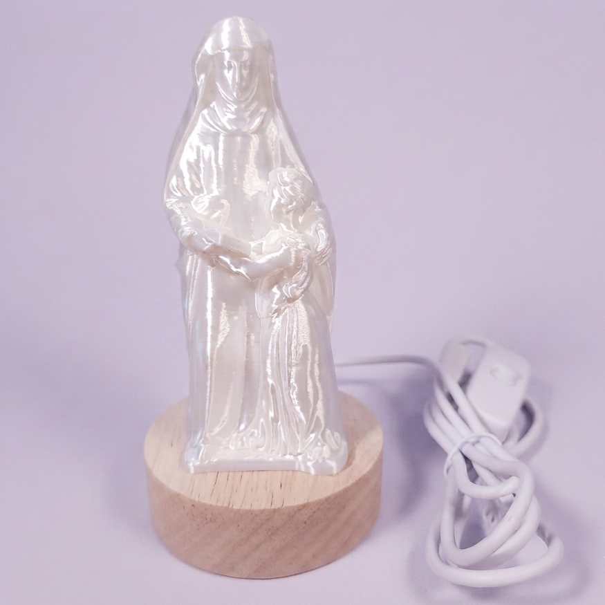Veilleuse LED - Sainte Anne apprenant à lire à la Vierge [bénite]